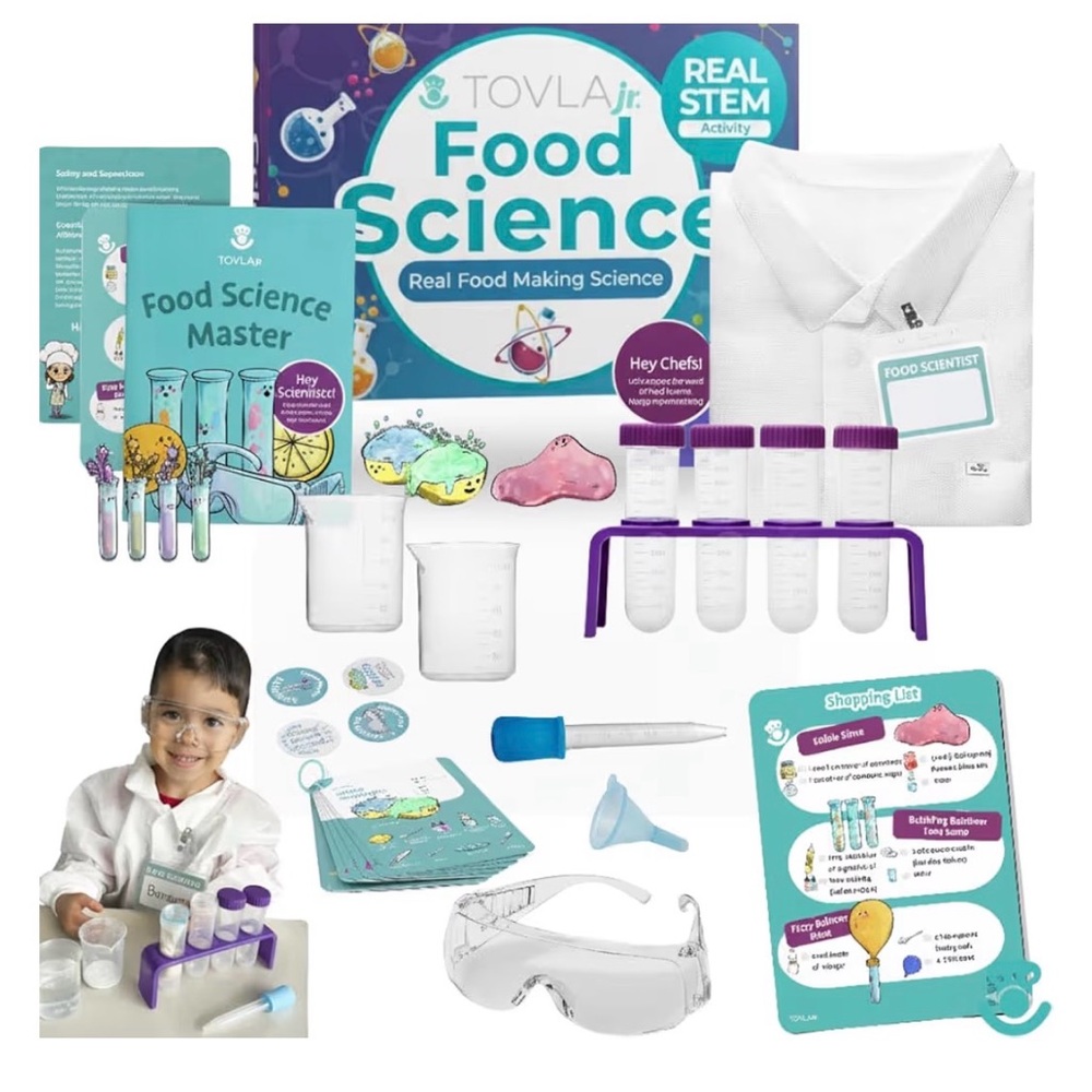 Tovla Jr. Food Science‎ Kit - Teal & Purple Kids STEM Set